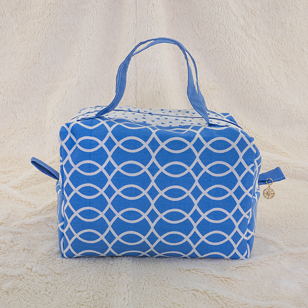 Blue Makeup Bags, Set of 3 - Image 4