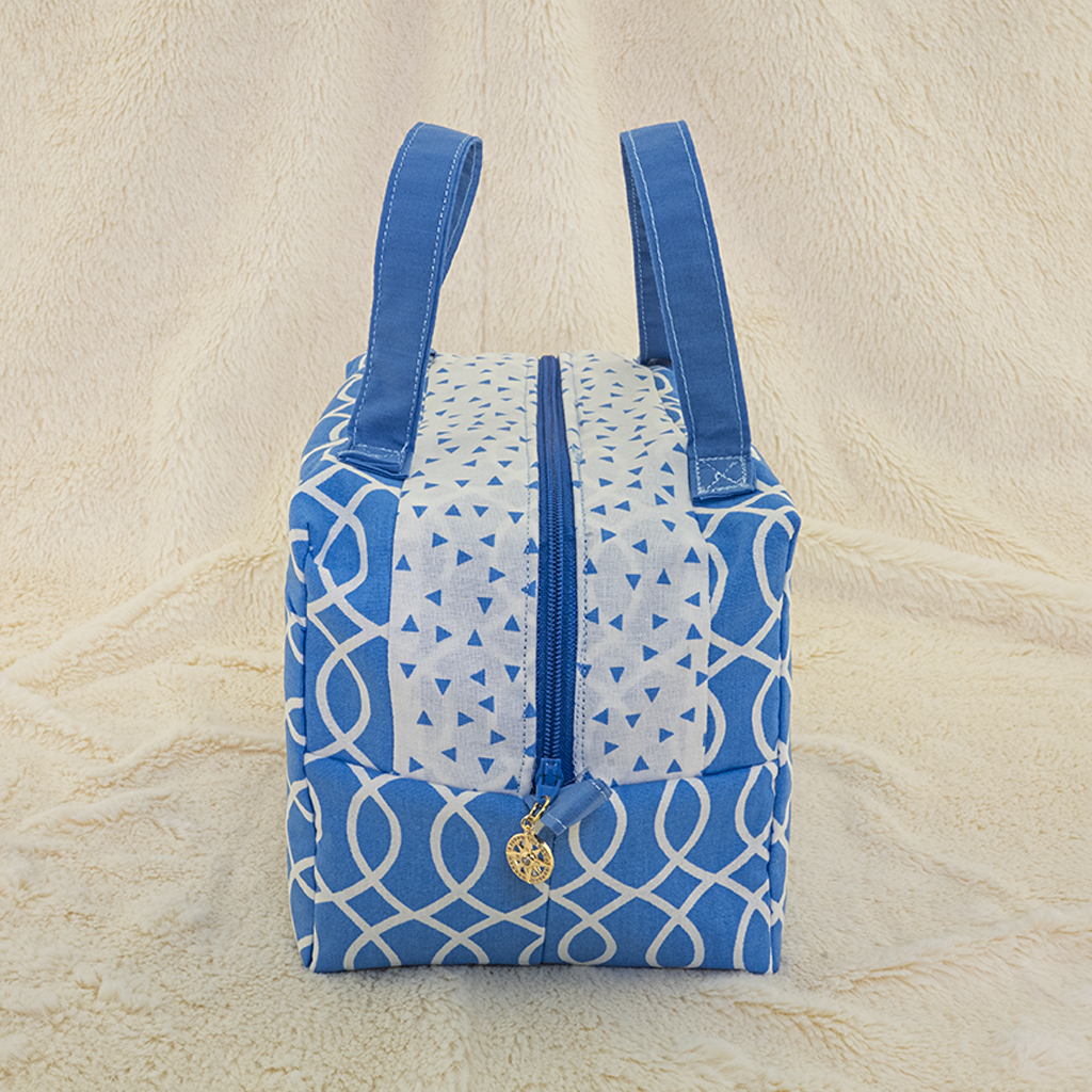 Blue Makeup Bags, Set of 3 - Image 3