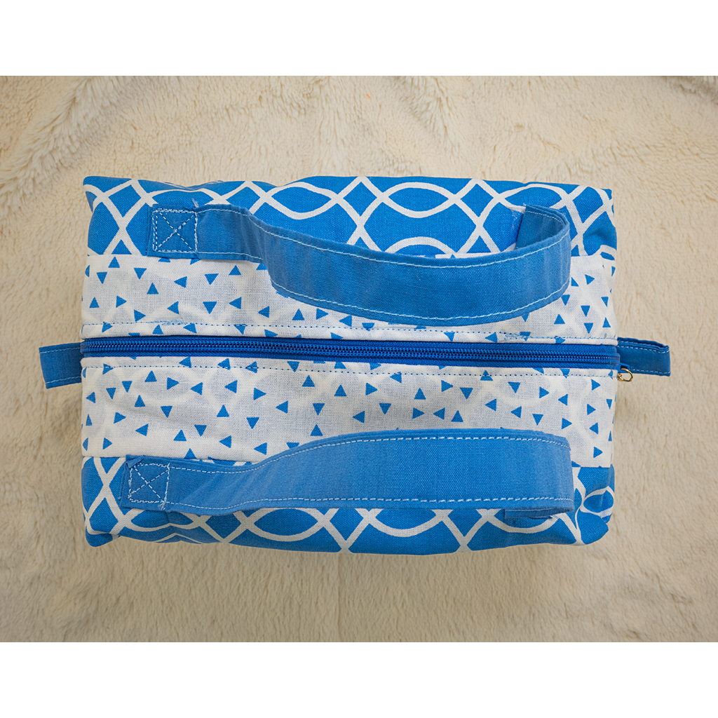 Blue Makeup Bags, Set of 3 - Image 6